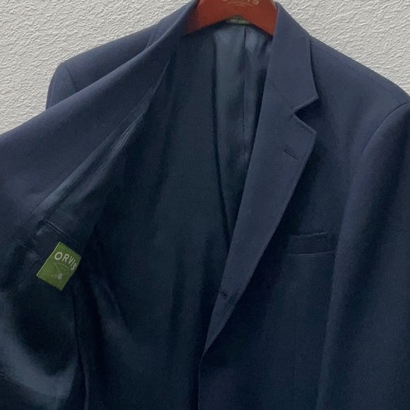 Orvis Wool Blazer 38 - Navy Blue with Gold Buttons - Picture 4 of 7
